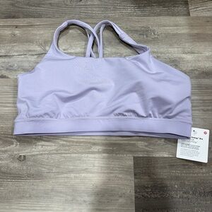 NEW with tags! Lululemon energy bra lilac ether sz 12